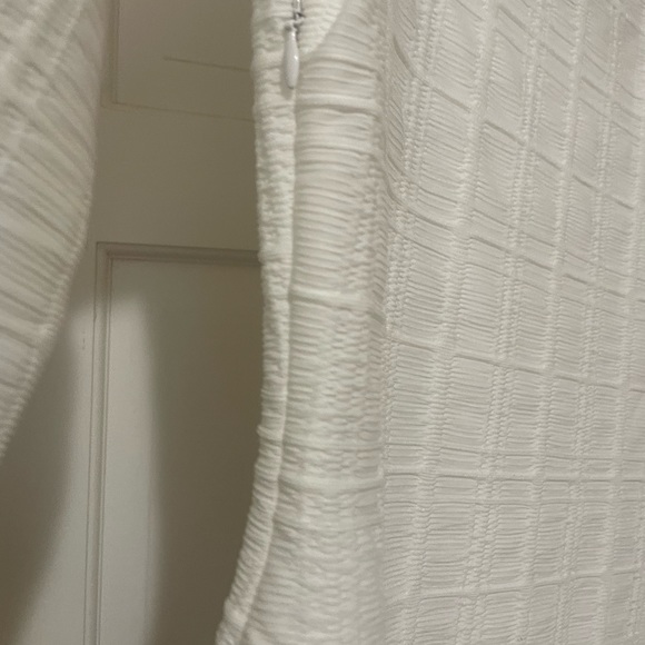 Reformation Dee Long Sleeve White Mini Dress - Picture 4 of 7